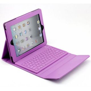 For Apple iPad 3rd 4th 2nd Stand Leather Case Cover with Bluetooth Keyboard Sup