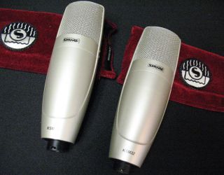 Shure KSM32 SL Condenser Cable Professional Microphones A Matched Pair