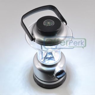 Adjustable 100LM Camping Lantern 15 LED Light Super Bright Tent Outdoor Compass