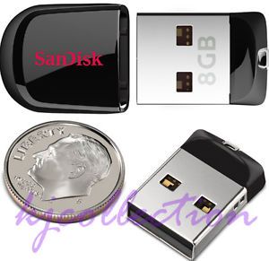 SanDisk 8GB 8g Cruzer Fit USB Mini Flash Drives Nano Mobile Memory Stick CZ 33 619659070397
