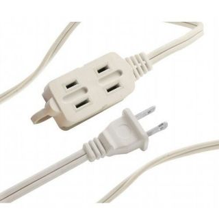 8 Pack 6ft 3 Outlet Power Extension Cord Indoor Extension Cord Cable