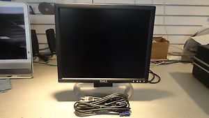 Tested Dell 17" LCD Flat Screen Monitor with Power Cord and VGA Cable 1704FPVT