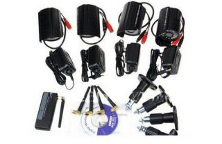 Digital 2 4GHz Wireless Camera 4CH USB DVR Security Cam CCTV System Waterproof