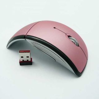 Folding Wireless Mice Optical Mouse for PC Laptop Black Blue Pink Red Brown New