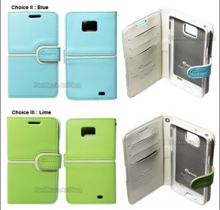 Crezene PU Leather Case Cover Wallet for Samsung Galaxy S2 i9100 I777