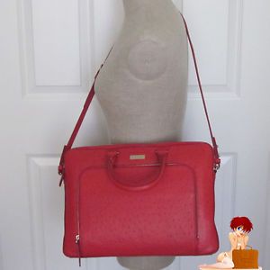 New Authentic Kate Spade Portola Valley Janine Laptop Bag Purse Bag Spice Red