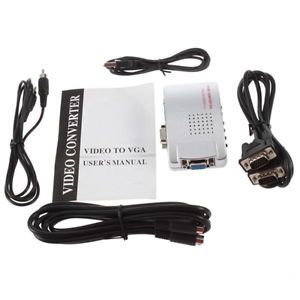 to AV RCA TV Monitor S video Signal Adapter Converter Switch Box G9