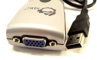SIIG OEM USB 2.0 TO VGA ADAPTER DUAL MONITOR 1680 x 1050 MULTI DISPLAY