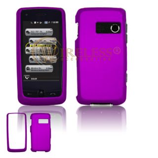 For New LG Rumor Touch Virgin Mobile Cell Phone Purple Protector Hard Case Cover