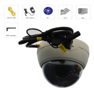 Wireless Network IP Camera Security Outdoor Indoor HD 720P WiFi P2P 4MMLENS Dome