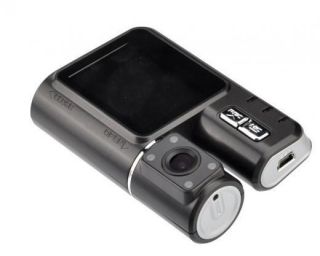 HD 720P Dual Lens IR Night Vision Car DVR Camera Dash Recorder Motion Detection