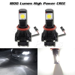 H11 H8 High Power 1800Lm White 25W CREE Chip LED Car Truck Fog Driving Lamp 2 PC