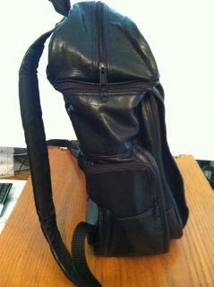 Harley Davidson Black Leather Backpack  laptop Case