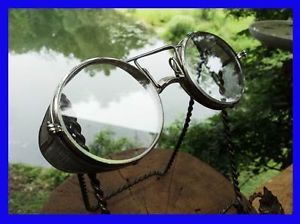 Vintage WWI Era Wellsworth Goggles Safety Glasses Motorcycle Aviator Steampunk