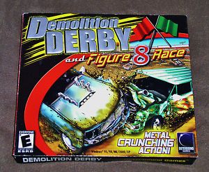 Demolition Derby and Figure 8 Race New PC Computer Game New – Factory SEALED