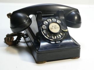 1939 Bell System Western Electric F1 Bakelite Rotary Dial Desk Phone Telephone