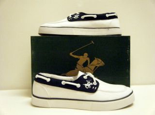 Beverly Hills Polo Club White Boat Shoe