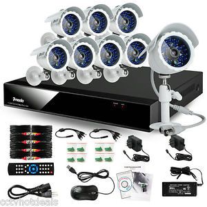 ZMODO 8 CH CCTV Surveillance DVR Indoor Outdoor Security Camera System No HD