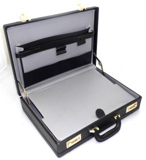 Extra Large Attache Executive Business Faux Leather Travel Hard Case Briefcase