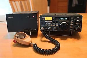 Icom IC 730 Radio HF Transceiver w PS15 Power Supply HM 7 Mic 