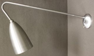 Mid Century Modern Aluminum Cone Gooseneck Wall Sconce Light Fixture Atomic