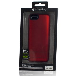 Mophie Juice Pack Plus Case with Backup Battery for iPhone 5 5S Red