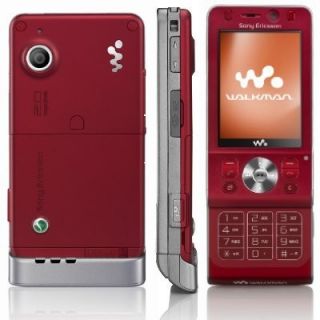 Sony Ericsson Walkman W910i Walkman Hearty Red Unlocked Cellular Phone