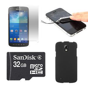 32GB Memory Card Cleaner Case Screen Protector for Samsung Galaxy S4 Active I537
