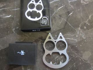 Cat Self Defense Stainless Steel Personal Security Device Buckle or Keychain
