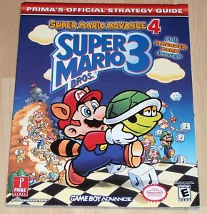 Super Mario Bros 3 Game Boy Advance Prima Strategy Guide Nintendo Luigi Peach