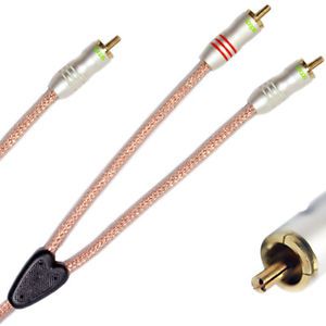 Loops® 3M 1 to 2 RCA Male Subwoofer Audio Cable Lead 2 Way Y Splitter