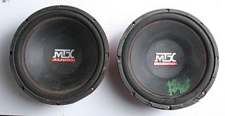 2 12" MTX Audio Car Subwoofers