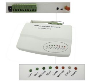 GSM Home Security Alarm System PIR Sensor Remote Control Monitor Tri Band Panic