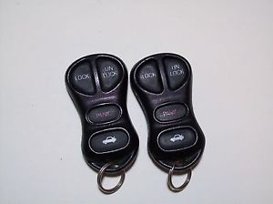 Pair Lincoln Continental Town Car Keyless Entry Remotes Key Fobs LHJ002