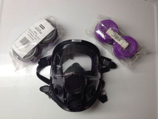 North Safety 76008A Full Face Respirator Mask Facepiece Strap M L Medium Large