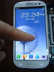 Original Samsung i9300 Galaxy S3 White LCD Display Set Touch Screen Glass Front