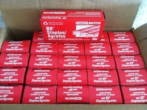 Stanley Bostitch STCRP2115 1 4 B8 Stapler Staples Case 25 Boxes 5000 per Box
