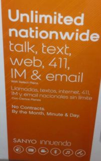 Boost Mobile Sanyo Innuendo SCP 6780 Prepaid Cell Phone Camera QWERTY Keyboard