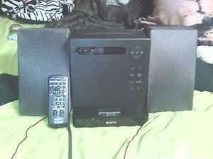 Sony Micro Hi Fi Shelf System iPod Dock CD Player Radio Remote