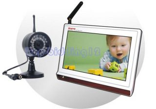 7" LCD Digital 2 4GHz Wireless Baby Monitor Camera DIY Security System IR LED