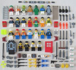 25 Lego Minifig Lot Figures People Men Women Accessories Minifigures Set Guys