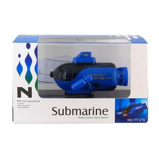 4CH Mini Radio Remote Control RC Wireless Submarine Toy 777 219 Blue