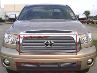 Billet Grille Insert 07 08 09 Toyota Tundra Front Grill Combo Aluminum Overlay