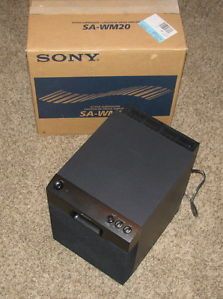 Sony SA WM20 Black Home Theater Surround Sound Stereo System Powered Subwoofer
