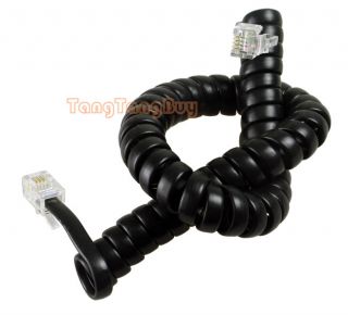 Black Male to M RJ11 Telephone Extension Cable Cord