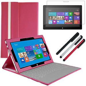 Leather Keyboard Stand Case Cover Microsoft Surface RT Surface 2 Pro Pro 2