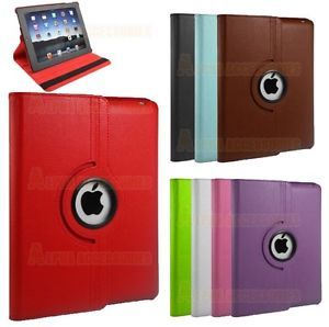 Leather 360° Rotatable Stand Case Cover for Various Tablets with Sleep Wake