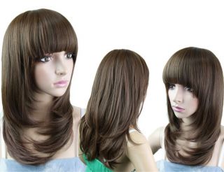 New Fashion Lady Sexy Stylish Long Full Wigs Curly Wave Hair Wigs Cosply PD93