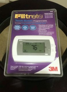 New Filtrete 3M 30 Touch Screen Backlit 7 Day Programmable Thermostat WiFi Ready