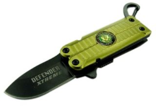 Tactical Ink Pen Keychain Spring Assisted Knife Rescue